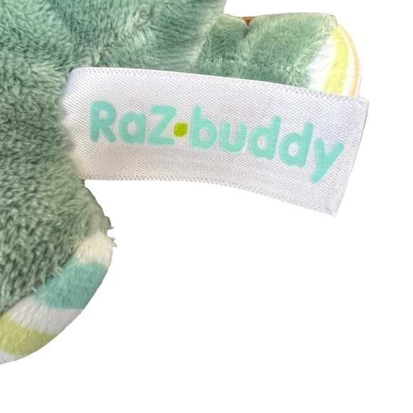 RaZbaby teether toy holder stuffed animal plush dragon - Picture 8 of 8